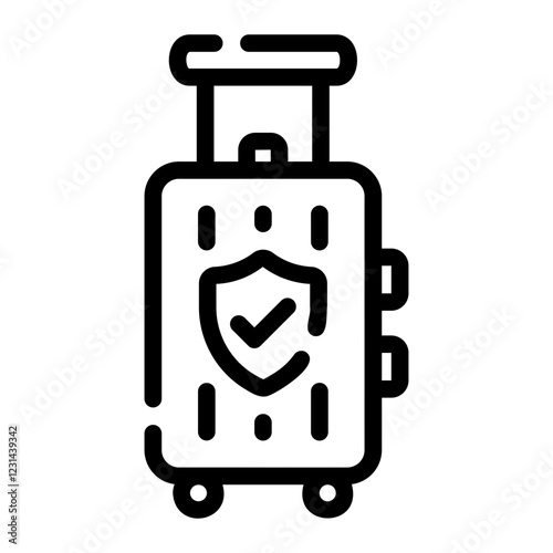 travel insurance Line Icon