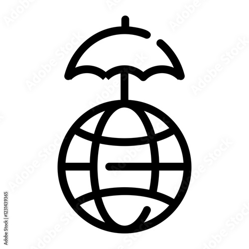 worldwide Line Icon