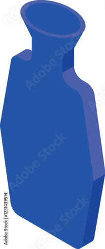 Blue hot water bottle offering warmth and comfort, perfect for relieving aches, pains, and promoting relaxation during cold weather