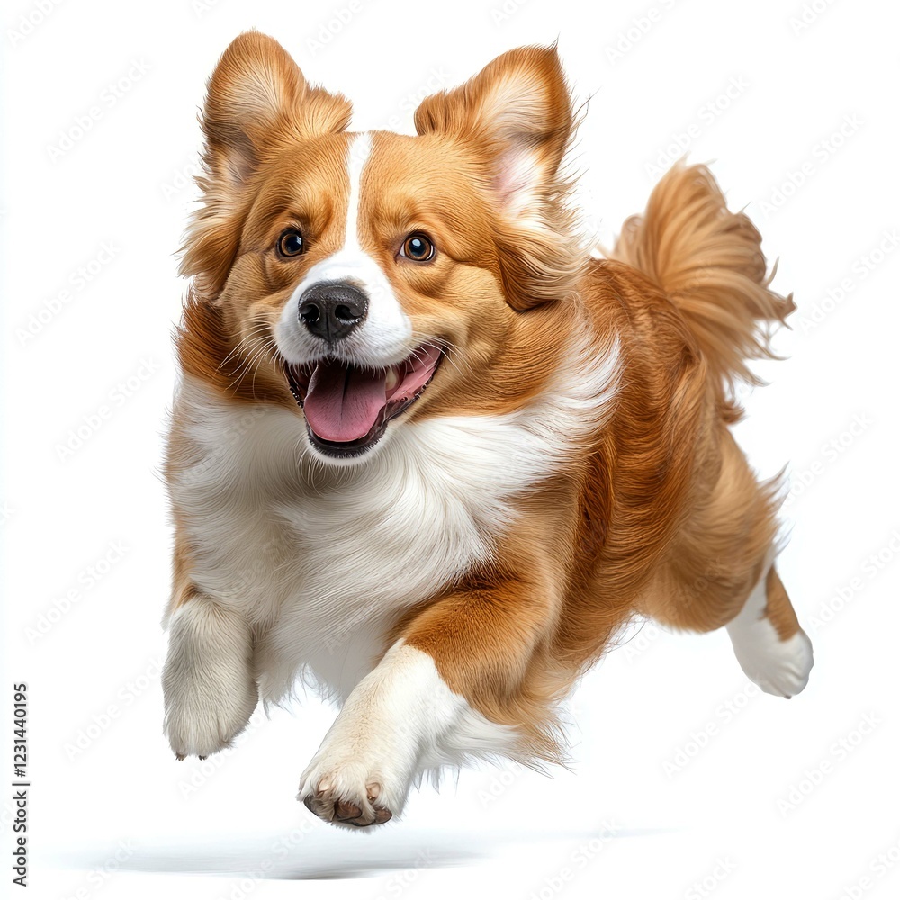 Joyful Dog Leaping in the Air: A Captivating Portrait of Canine Happiness Joyful Dog Leaping in the Air: A Captivating Portrait of Canine Happiness