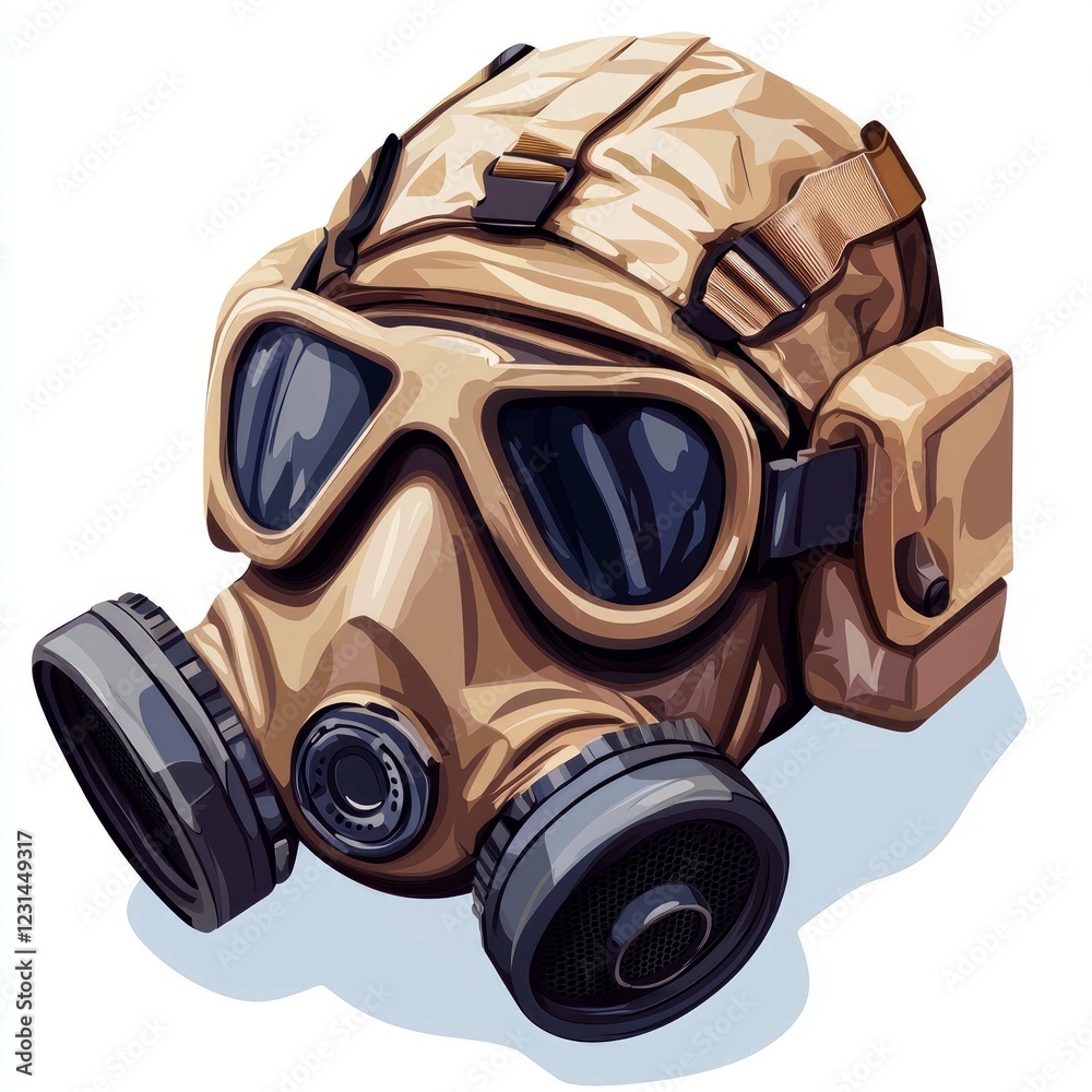 Military Gas Mask: Protective Combat Gear and Breathing Apparatus for Toxic Environments Military Gas Mask: Protective Combat Gear and Breathing Apparatus for Toxic Environments