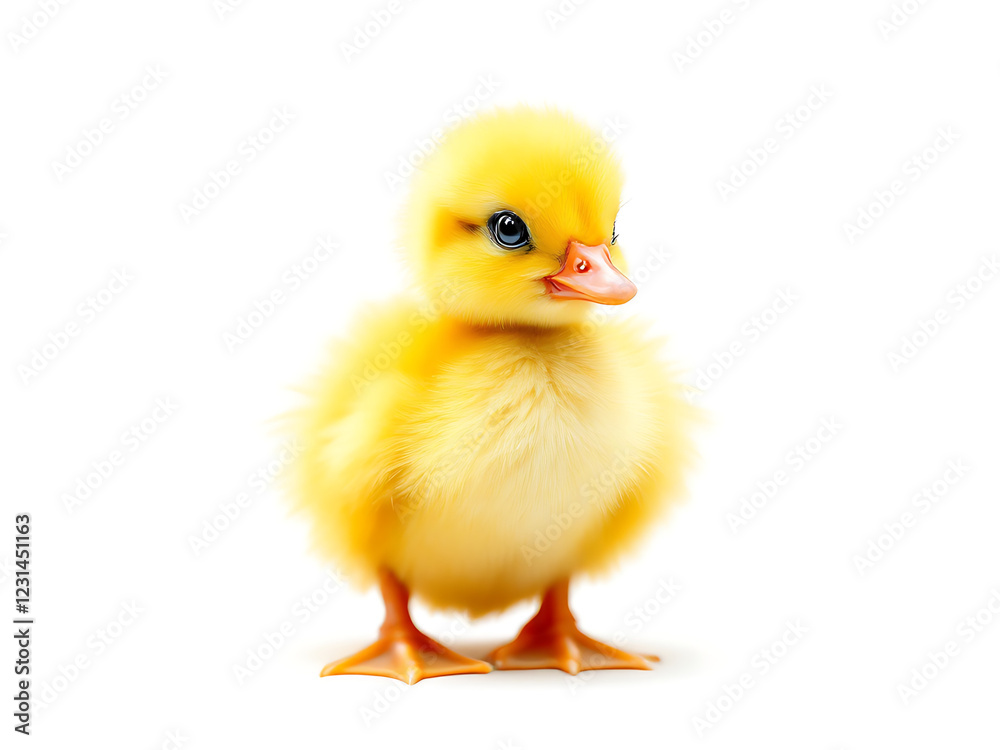 yellow duckling isolated on white background yellow duckling isolated on white background