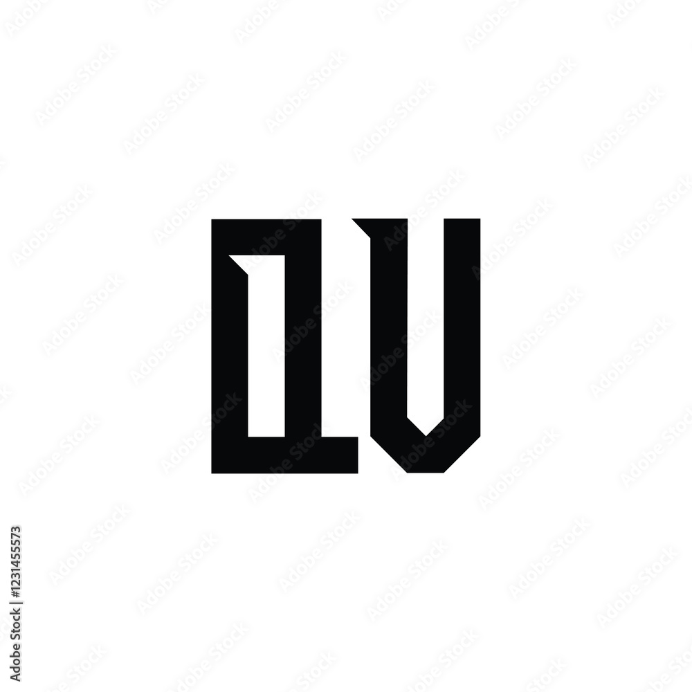 QV monogram logo design letter text name symbol monochrome logotype alphabet character simple logo QV monogram logo design letter text name symbol monochrome logotype alphabet character simple logo