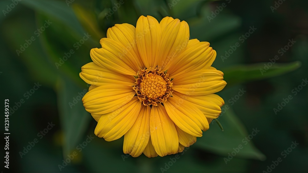Vibrant yellow mustard flower in full bloom center surrounded by lush green foliage emphasizing its natural beauty and vivid color. Vibrant yellow mustard flower in full bloom center surrounded by lush green foliage emphasizing its natural beauty and vivid color.