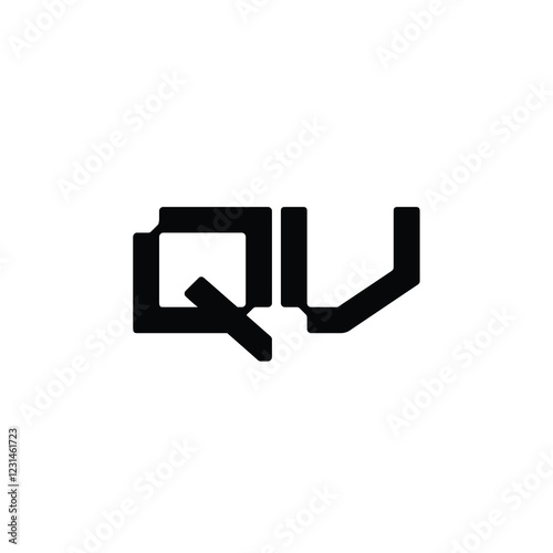 QV monogram logo design letter text name symbol monochrome logotype alphabet character simple logo