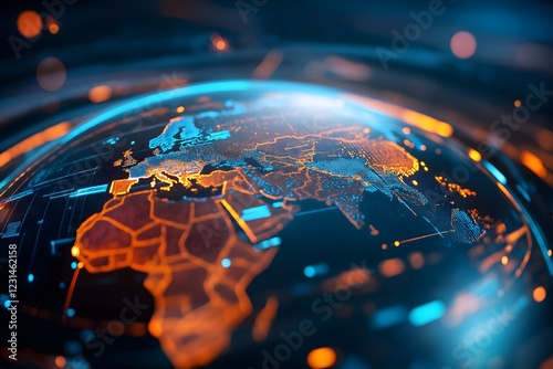 Global Breaking News Digital Graphic