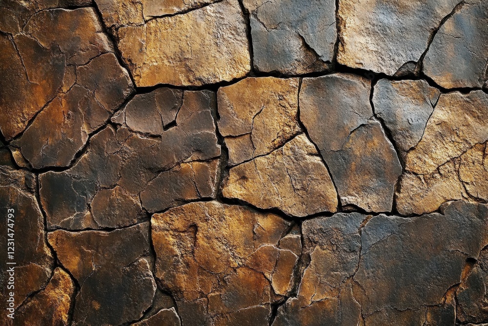 Close up of a cracked wall showing texture and detail in an aged surface Close up of a cracked wall showing texture and detail in an aged surface