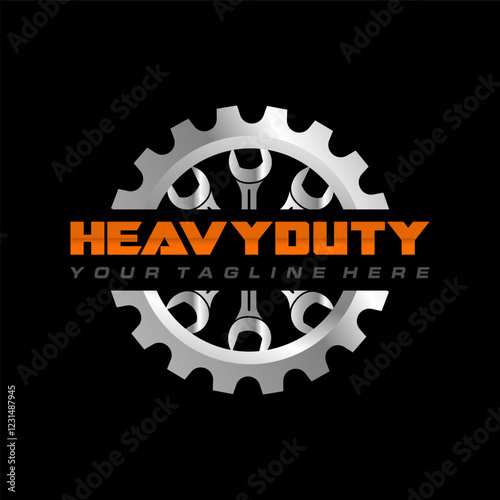 Heavy machine business logo idea