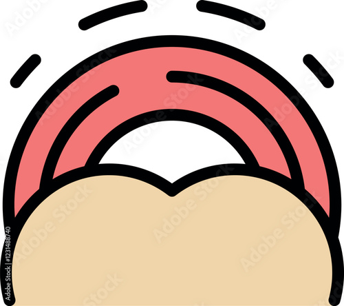 Vibrating tongue symbolizing speech therapy exercises, communication disorders, and the importance of clear pronunciation