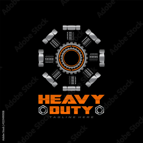 Heavy machine business logo idea