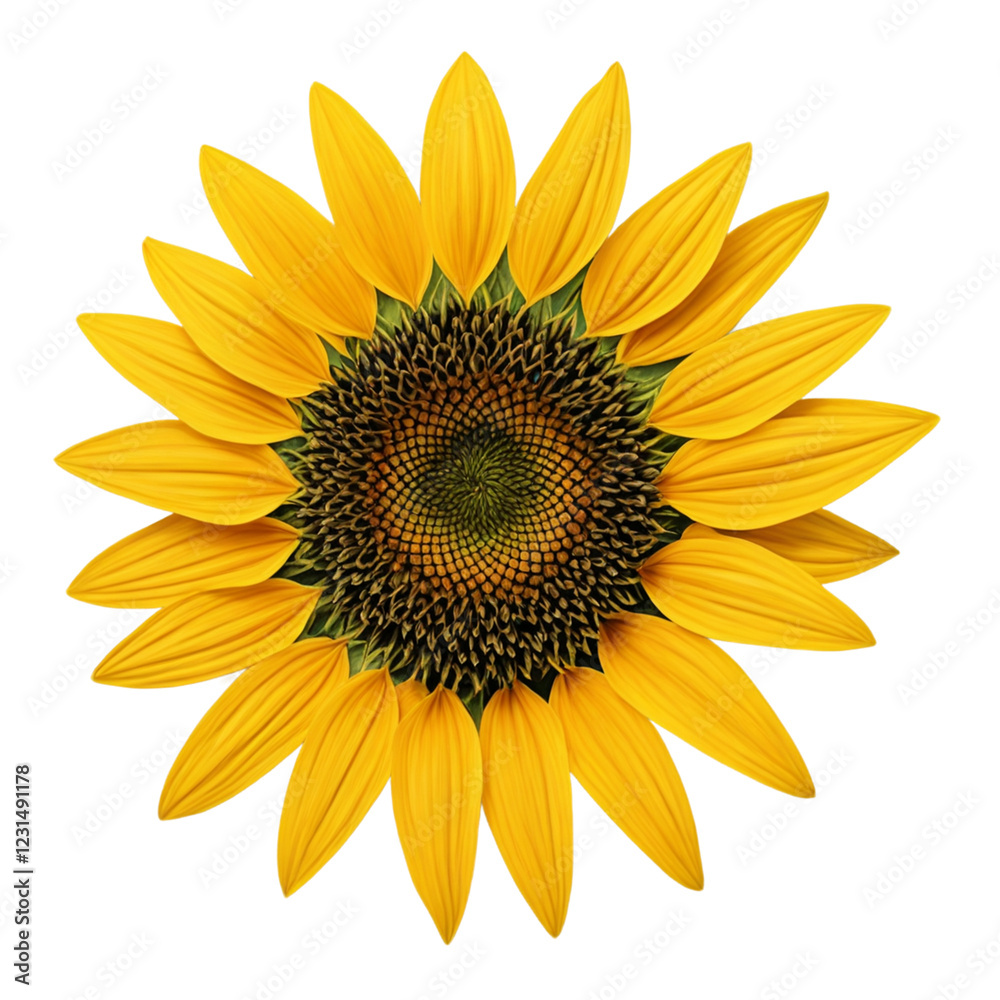 Fototapeta premium sunflower isolated on white