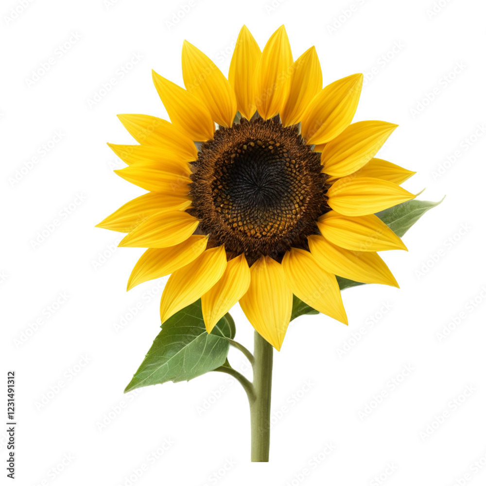 Obraz premium sunflower isolated on white