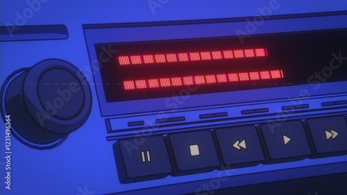 Anime Music Player Loop Animation