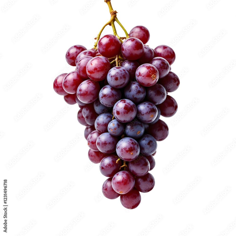 red grapes isolated on white background red grapes isolated on white background