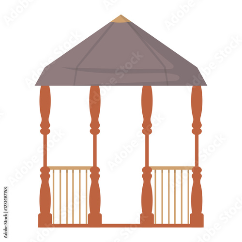 Gazebo Vector Illustration - 08