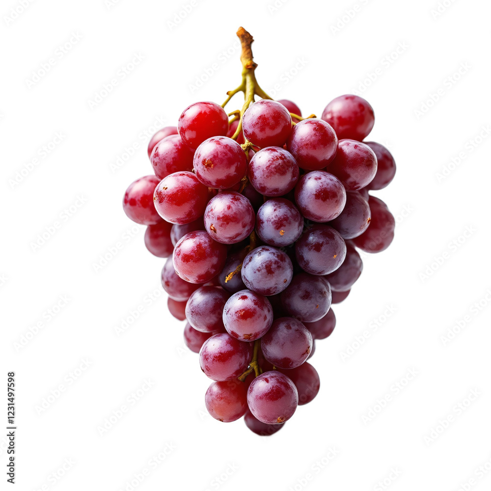 red grapes isolated on white background red grapes isolated on white background