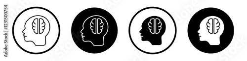 Epilepsy icons pack in black and white versions for web.