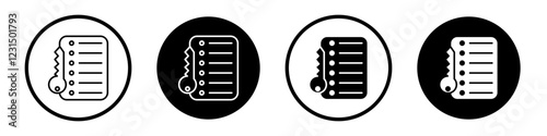 Key takeaway icons pack in black and white versions for web.