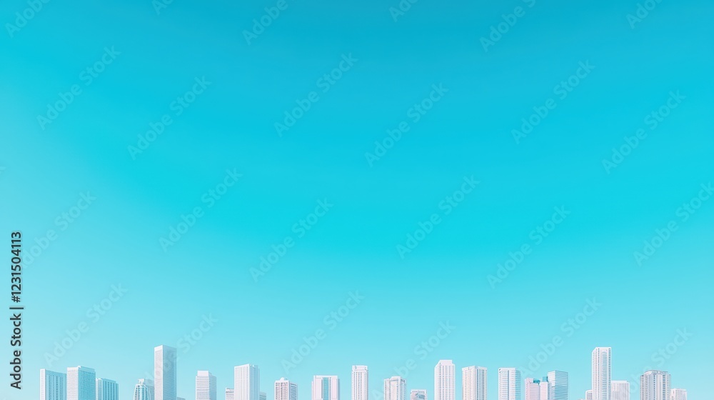 Net Zero Emission City skyline with clear blue skies, showcasing efforts to reduce air pollution and achieve net zero emissions Net Zero Emission City skyline with clear blue skies, showcasing efforts to reduce air pollution and achieve net zero emissions