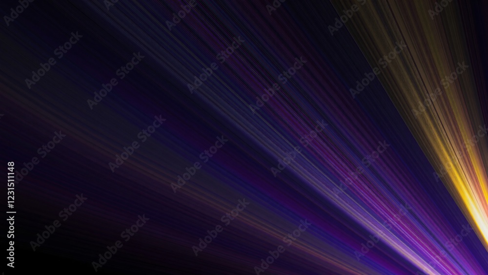 Fototapeta premium Abstract Purple and Gold Light Rays Background