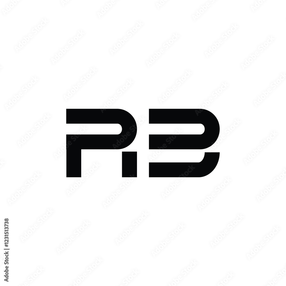 RB monogram logo design letter text name symbol monochrome logotype alphabet character simple logo RB monogram logo design letter text name symbol monochrome logotype alphabet character simple logo