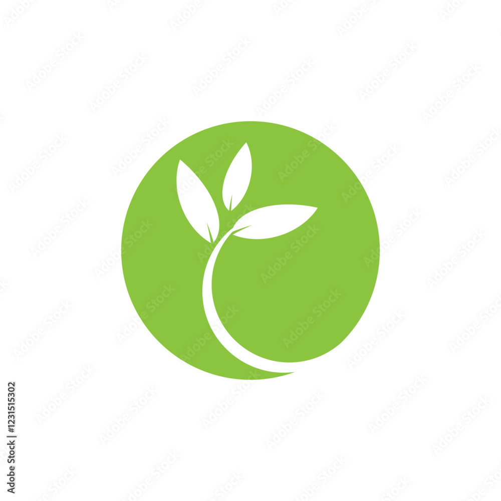 Logos of green Tree leaf ecology Logos of green Tree leaf ecology