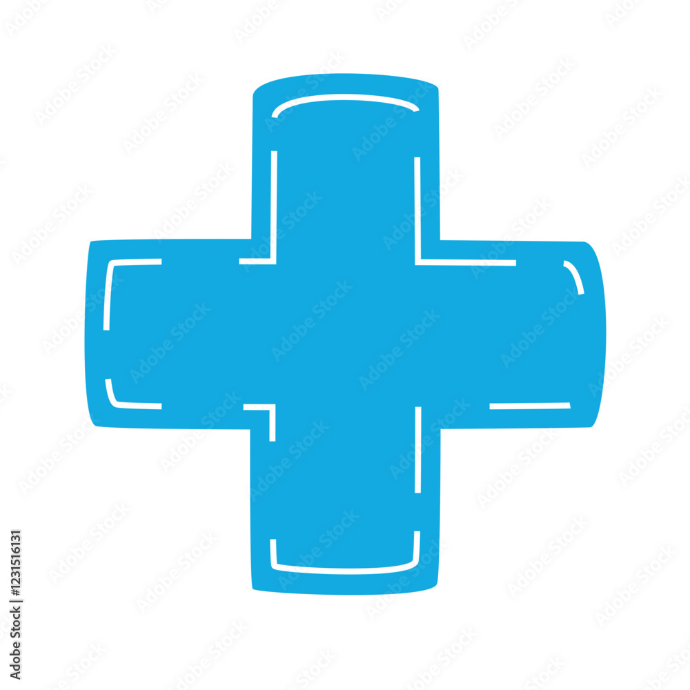Hand Drawn Health Cross Symbol Hand Drawn Health Cross Symbol
