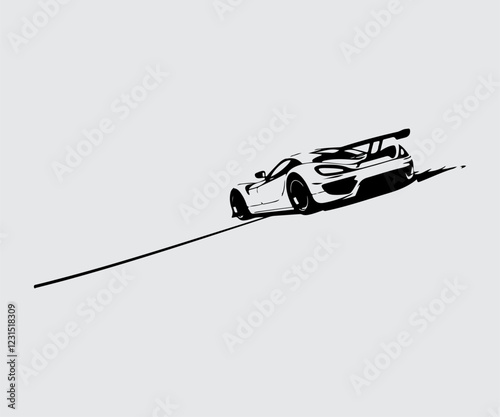 sport car design, vector illustration eps10 graphic on background