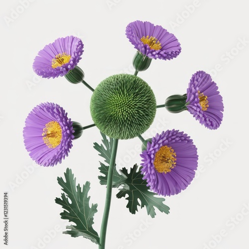 a dodder Flower isolated on a white background