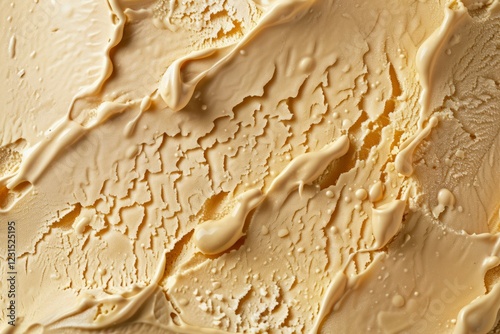 Wallpaper Mural Photo of Caramel and apple ice cream in orange color. Food photo for backdrops or recipes Torontodigital.ca