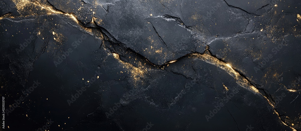 Elegant dark background with textured black, gold, and grey cracks, creating a striking, sophisticated aesthetic ideal for modern design projects. Elegant dark background with textured black, gold, and grey cracks, creating a striking, sophisticated aesthetic ideal for modern design projects.