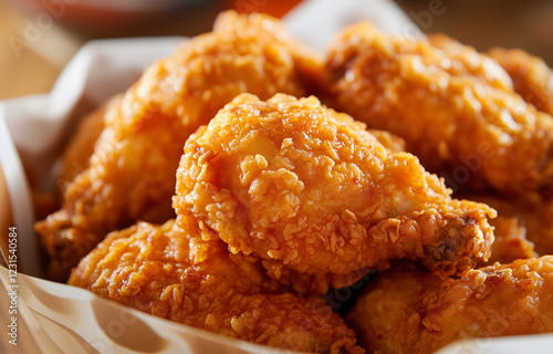 Crispy Korean Fried Chicken – Golden-Brown Perfection with Savory Sauces. deliciously crunchy bite, coated in rich, flavorful seasonings and paired with classic side dishes for the ultimate indulgence