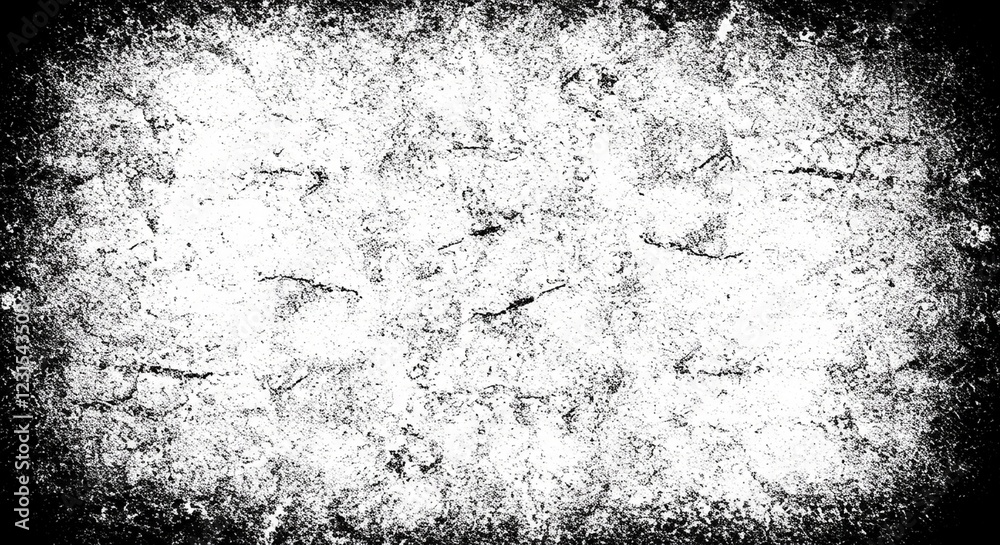 Fototapeta premium Abstract grunge black and white distressed texture background