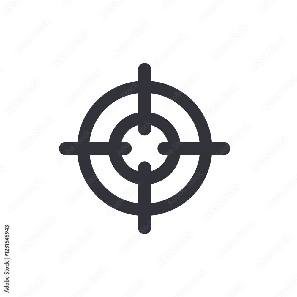 Target aim solid icons, minimalist vector illustration ,simple transparent graphic element .Isolated on white background Target aim solid icons, minimalist vector illustration ,simple transparent graphic element .Isolated on white background