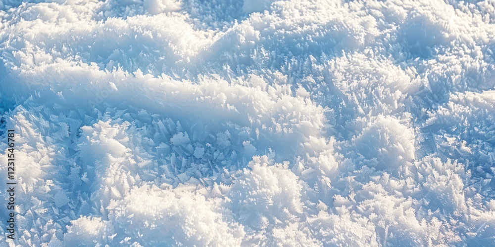 Fototapeta premium snow drop on ground close up shot winter nature texture pure fluffy fresh snow cool ground floor drop purity frozen ice frost freeze