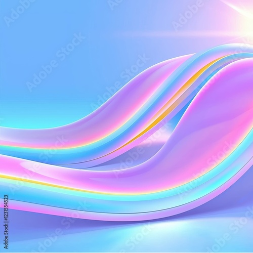 Colorful abstract wave pattern in soft tones.