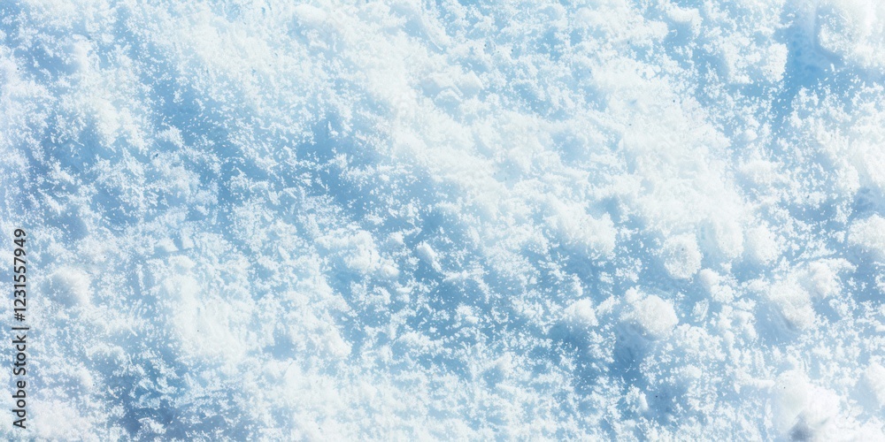 Obraz premium winter nature texture pure fluffy fresh snow on ground nature weather