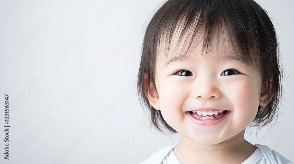 Happy Toddler Girl Portrait with Soft Lighting Happy Toddler Girl Portrait with Soft Lighting