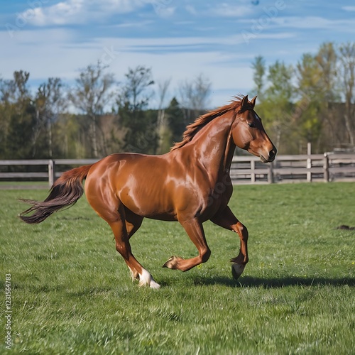 horse on the meadow