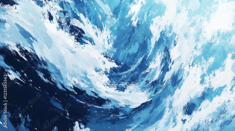 Abstract swirling blue and white cloudscape; background design for websites Abstract swirling blue and white cloudscape; background design for websites