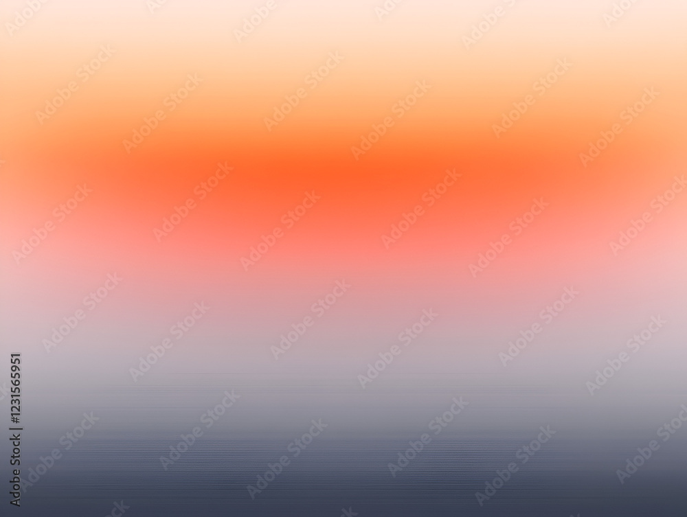Sunset Gradient: A calming and serene image featuring a smooth blend of orange, pink, and gray hues, reminiscent of a beautiful sunset. Perfect for backgrounds or design projects.