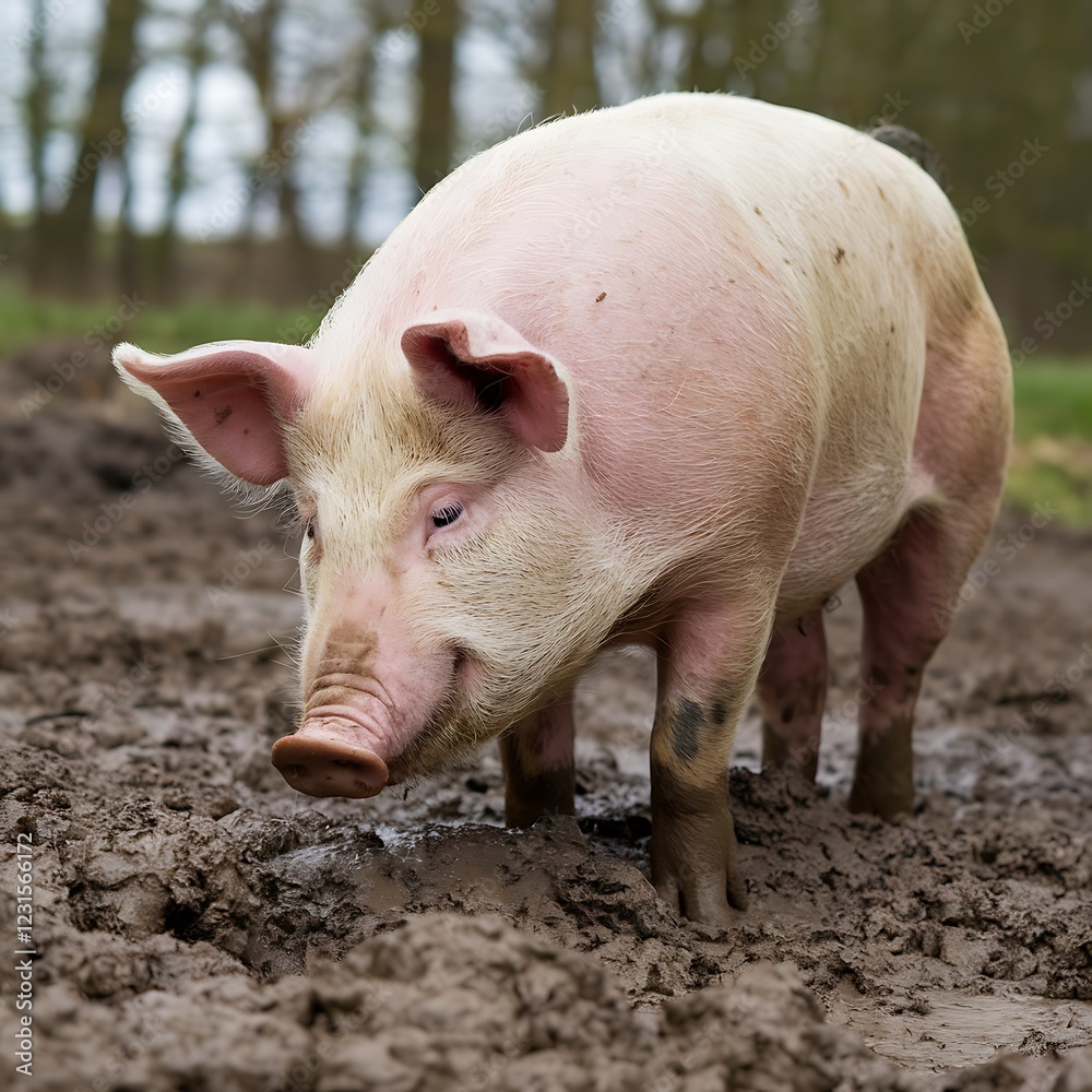 pig in the farm pig in the farm