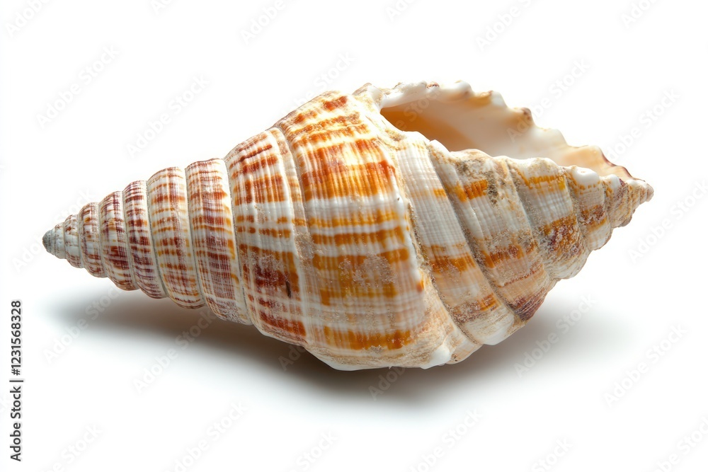 Seashell spiral ocean beach nature isolated white background decor Seashell spiral ocean beach nature isolated white background decor