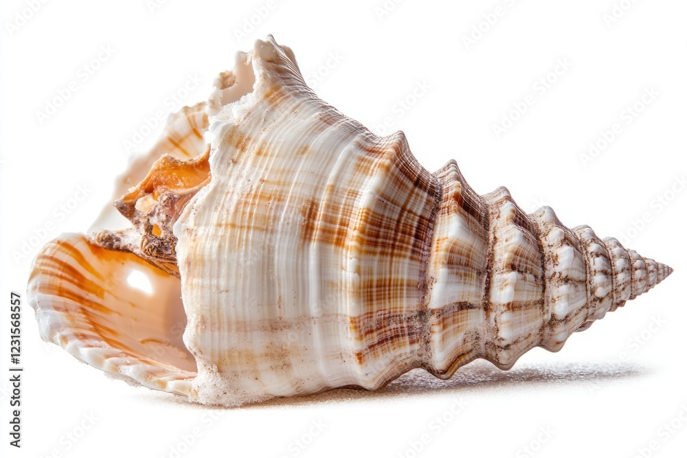 Seashell, spiral, ocean, white background, nature, summer, texture, decoration Seashell, spiral, ocean, white background, nature, summer, texture, decoration