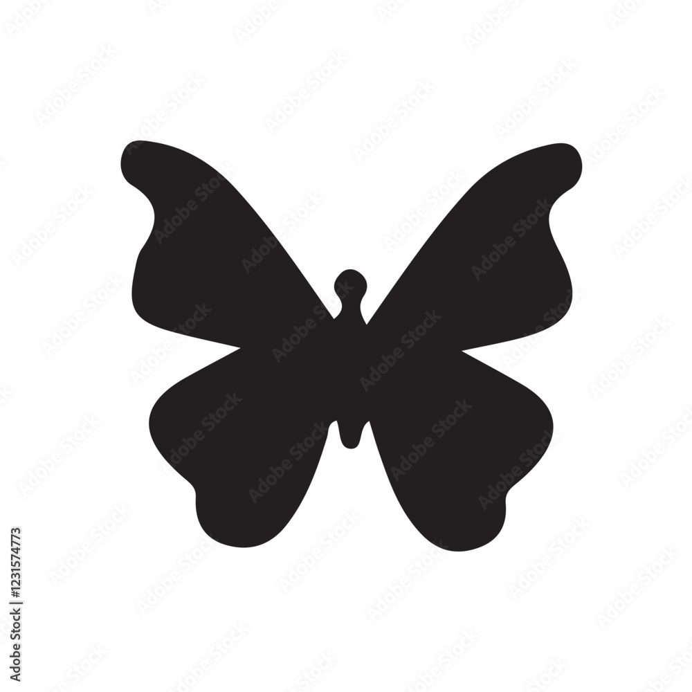 Butterfly silhouette icon Vector. isolated on white, collection of silhouettes. Stock - vector eps 10 Butterfly silhouette icon Vector. isolated on white, collection of silhouettes. Stock - vector eps 10