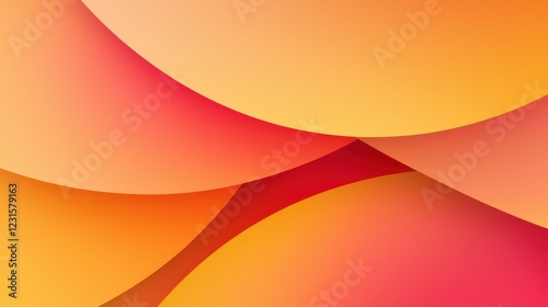 Soft-focus circular gradient in warm yellow and red tones, forming a glowing abstract shape with an atmospheric aesthetic