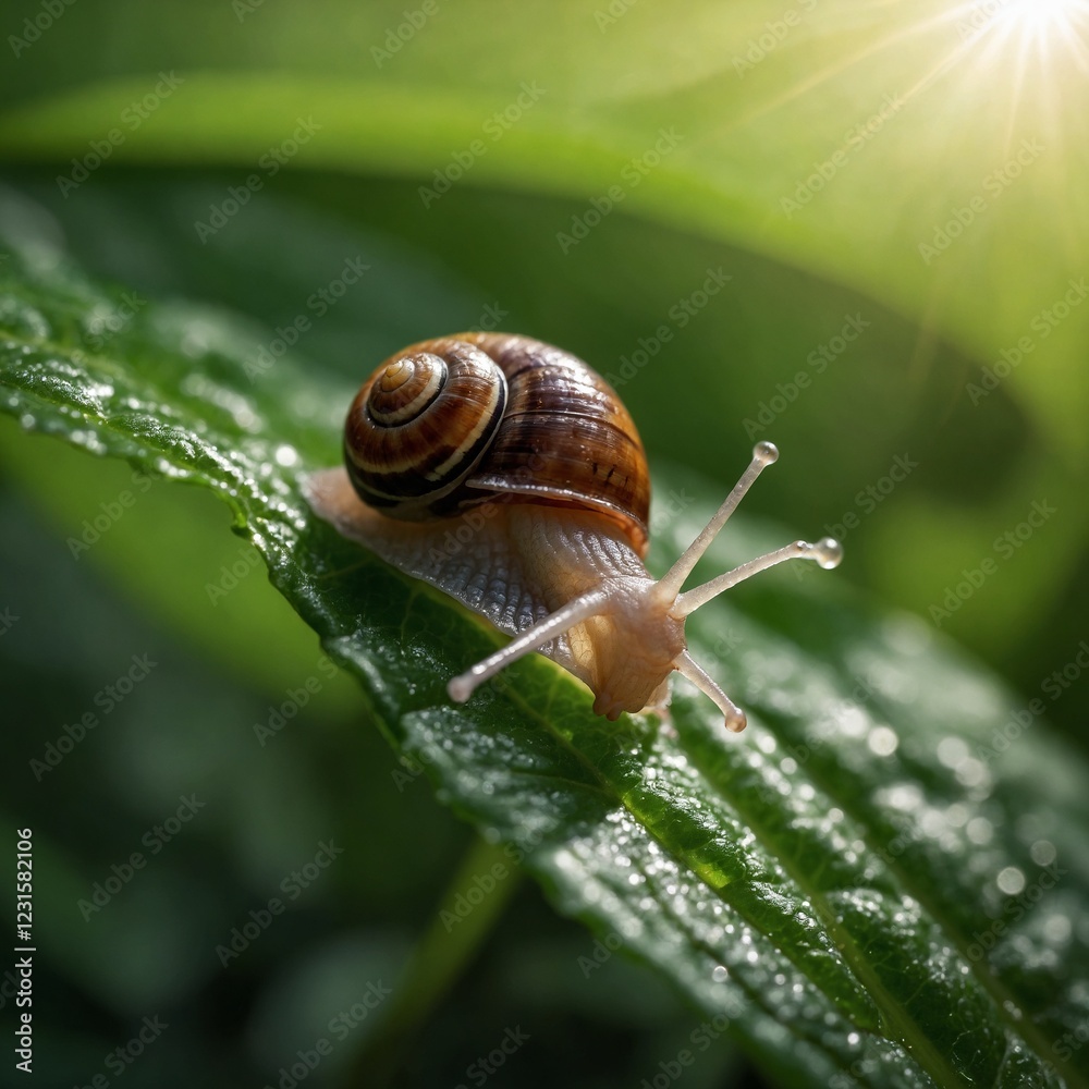 snail on a leaf snail on a leaf