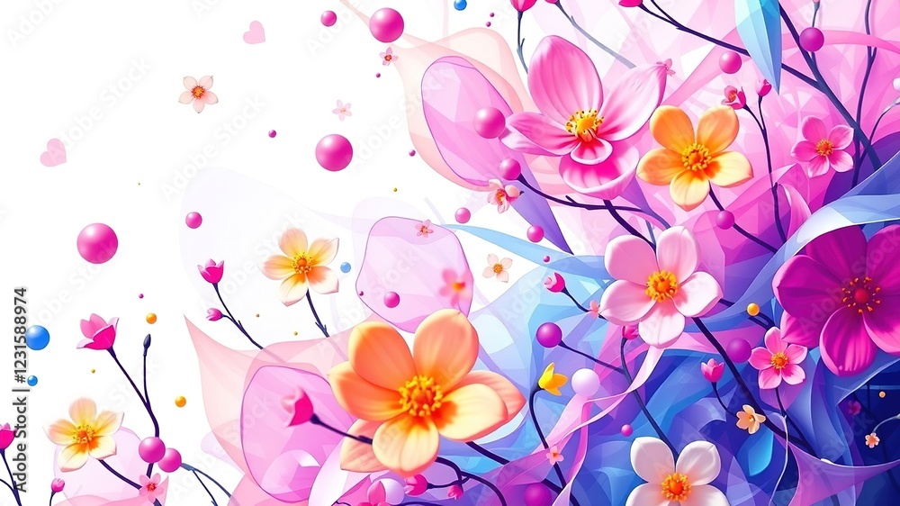 Abstract Spring Science Art: Vibrant Designs Abstract Spring Science Art: Vibrant Designs