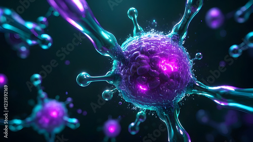 3d rendered illustration of a bacteria