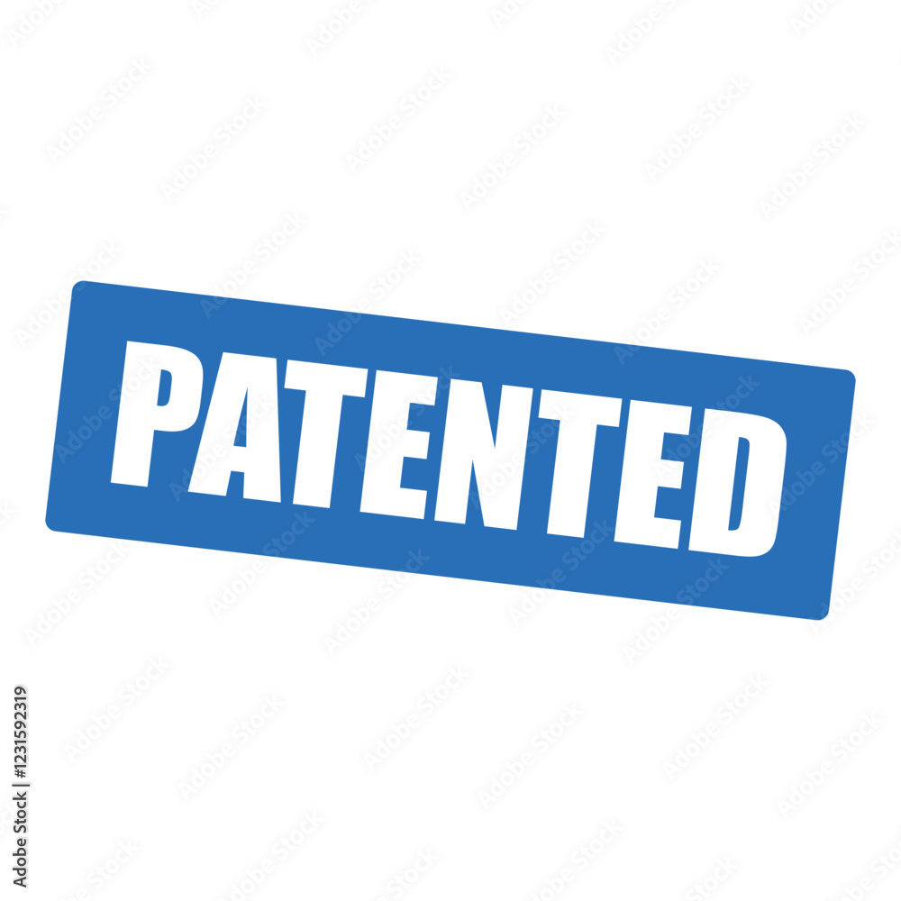 patented stamp sign symbol vector flat icon patented stamp sign symbol vector flat icon